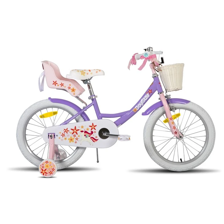 JOYSTAR Kids Bike For Girls Ages 2-9 Years Old,12 14 16 18 Inch Kids Bike With Training Wheels Doll Seat Streamers